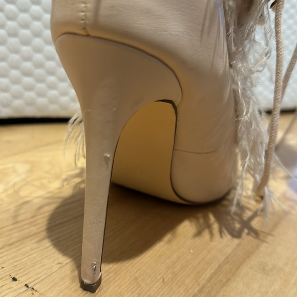 Pale Pink Embellished High Heals Size 8 - Picture 7 of 8